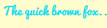 Image with Font Color 00E1F9 and Background Color FFFBCF